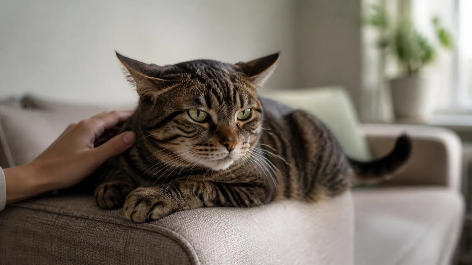 Biting when petted