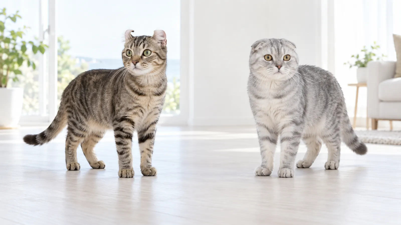 American Curl Scottish Fold Cross
