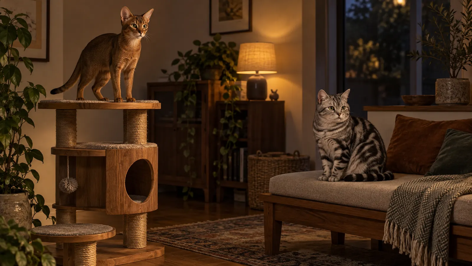 Abyssinian vs American Shorthair