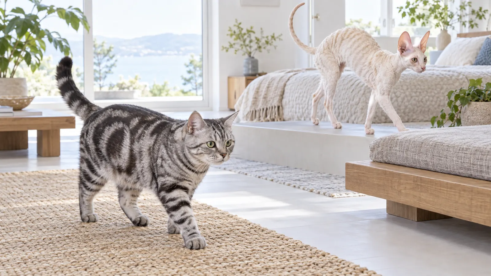 American Shorthair vs Cornish Rex