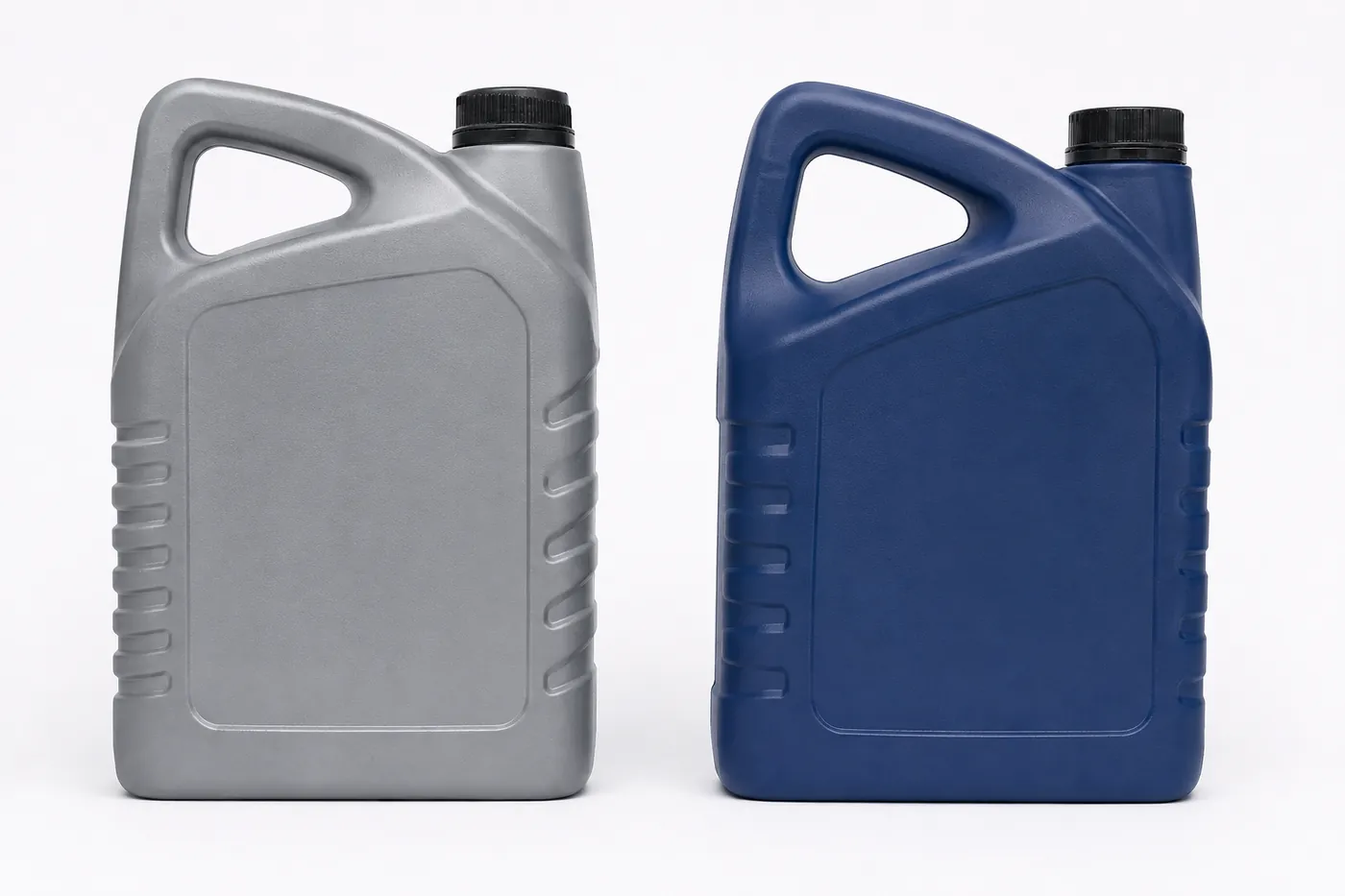 Two coolant labels side by side showing different active ingredients